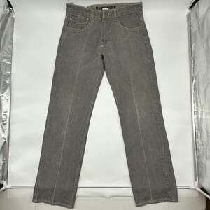 Vintage Y2K Basic Code Size 34x34 Gray Skater Denim Grunge Straight Leg Jeans
